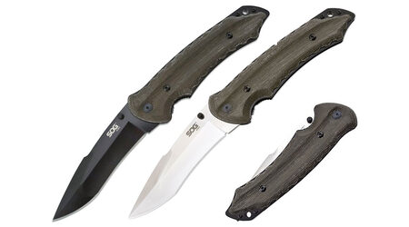 купите Нож складной SOG Kiku Folder Large Satin и Black TiNi / KU1011 - KU1012 в Твери