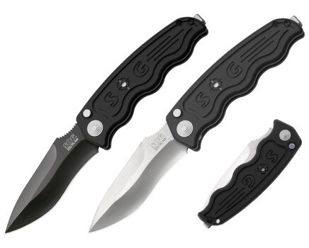 Купите автоматический складной нож SOG TAC Auto Tactical Drop Point Satin и TiNi Black (ST05 - ST06) в Твери в нашем интернет-магазине