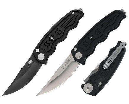 Купите автоматический складной нож SOG-TAC Mini Auto Satin и Black TiNi (ST10 - ST11) в Твери в нашем интернет-магазине
