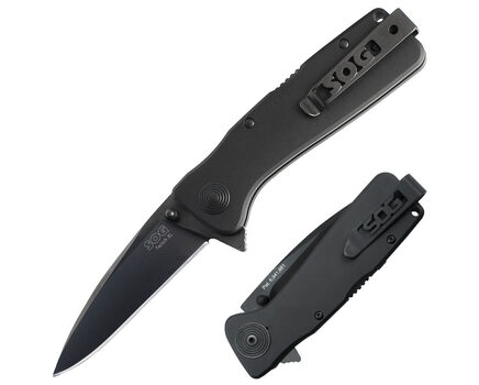 Купите полуавтоматический складной нож SOG Twitch XL Black TiNi TWI21 в Твери в нашем интернет-магазине