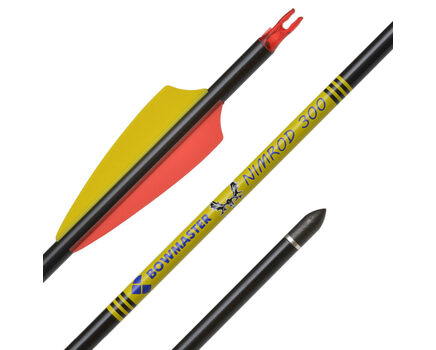 Купите карбоновые стрелы для лука Bowmaster Nimrod с оперением Shield 3" (Боумастер Нимрод) спортивные в интернет-магазине