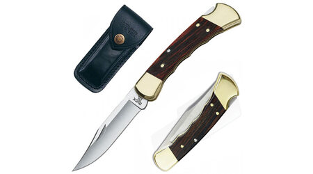 купите Нож складной Buck 110 Folding Hunter с выемками под пальцы 420HC / 0110BRSFG в Твери