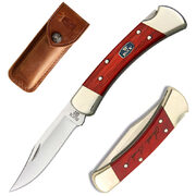 Нож складной Buck 110 Folding Hunter Chairman Cherry 420HC / 0110CWSNK
