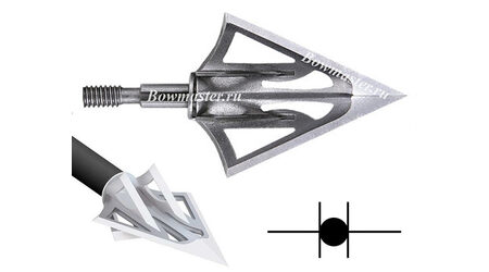 купите Наконечники охотничьи Carbon Express F-15 Fixed Dual Blade фиксированные, 100 и 125 гран, 6 лезвий (3 шт.) в Твери