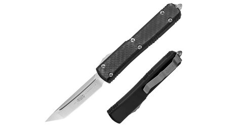 купите Автоматический выкидной нож Microtech Ultratech Tanto Contoured Chassis Carbon Fiber / 123-4CF в Твери
