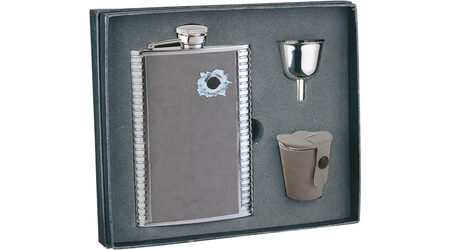 купите Подарочный набор: фляга "Пуля" 0 S.Quire 1508YGB-7-B, 3 стаканчика и воронка в Твери