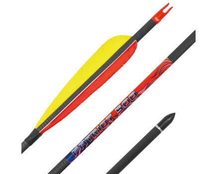 Купите карбоновые стрелы для традиционного лука Bowmaster Patriot 500 с натуральным оперением в интернет-магазине
