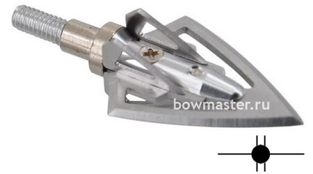 купите Наконечники охотничьи TP235 фиксированные, 100 гран, 6 лезвий (3 шт.) в Твери