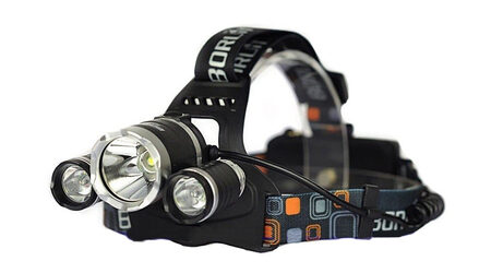 купите Светодиодный налобный фонарь Boruit HL-6633 (Cree XML T6 + 2 Q5) 1800 люмен в Твери