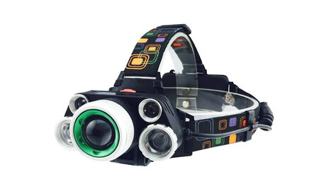 купите Светодиодный налобный фонарь UltraFire HL-8220-5 (Cree XML T6 + 4 XPE) 2300 люмен в Твери