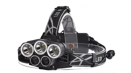 купите Светодиодный налобный фонарь Boruit P-K65L (Cree XML T6 + 2 Q5) 2200 люмен в Твери