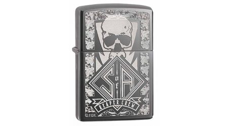 купите Зажигалка Zippo 28757 Sons of Anarchy Reaper Crew Black Ice (тонированный цирконием зеркальный хром, гравировка черепа) в Твери
